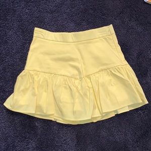 ZARA YELLOW MINI SKIRT